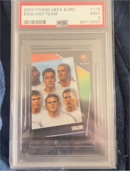 2004 Panini UEFA Euro #115 England Team — front