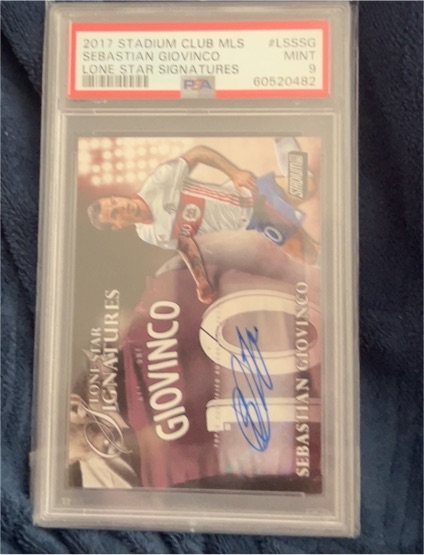 2017 Stadium Club MLS #LSSSG Sebastian Giovinco Lone Star Signatures — front