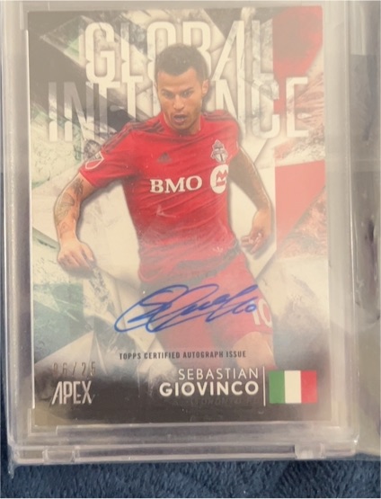 2016 Topps Apex Global Influence #GI-SG Sebastian Giovinco — front