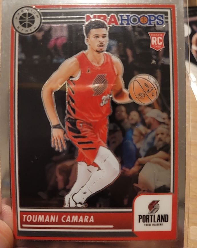 2023-24 Panini NBA Hoops Premium Stock #10 Toumani Camara — front