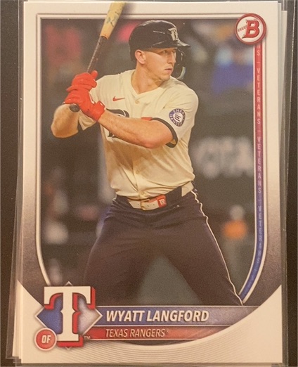 2025 Bowman #33 Wyatt Langford — front