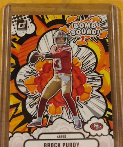 2025 Donruss Bomb Squad #BS-BPY Brock Purdy — front
