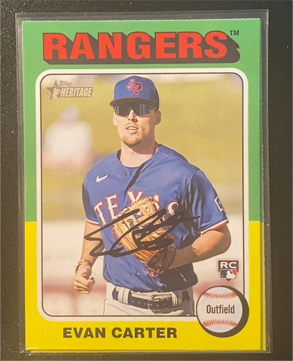2024 Topps Heritage #170 Evan Carter — front