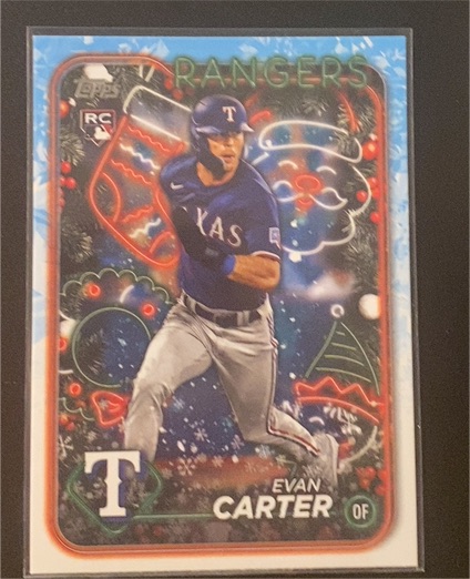 2024 Topps Holiday #H141 Evan Carter — front