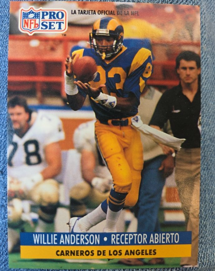 1991 Pro Set #550 Willie Anderson — front