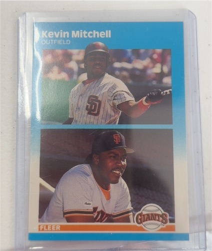 1987 Fleer Update #U-82 Kevin Mitchell — front