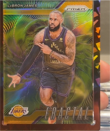 2024-25 Panini Prizm #3 LeBron James Fractal — front