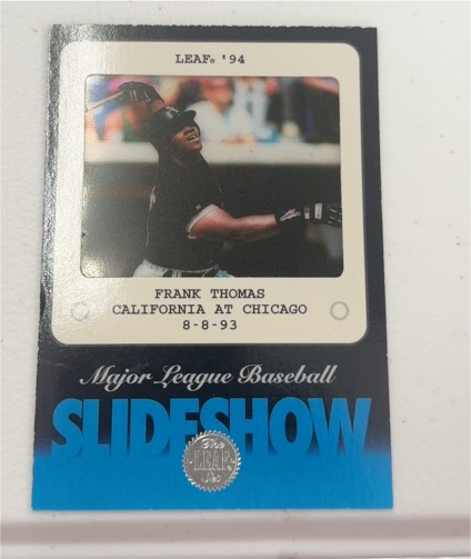 1994 Leaf Slideshow #1 Frank Thomas — front