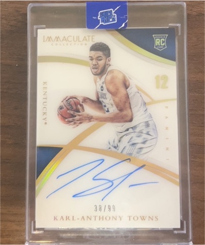 2015 Panini Immaculate Collection #12 Karl-Anthony Towns — front