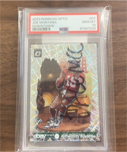 2023 Panini Donruss Optic #D7 Joe Montana Downtown — front