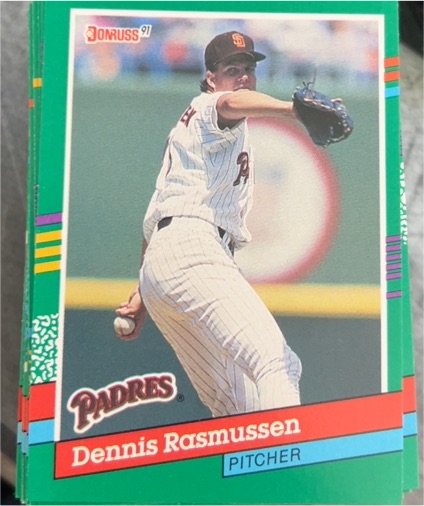 1991 Donruss #458 Dennis Rasmussen — front