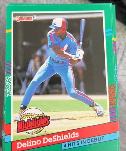 1991 Donruss Bonus Cards #BC-16 Delino DeShields — front