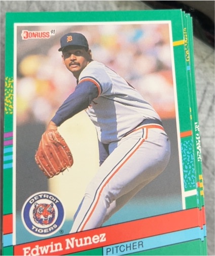 1991 Donruss #620 Edwin Nunez — front