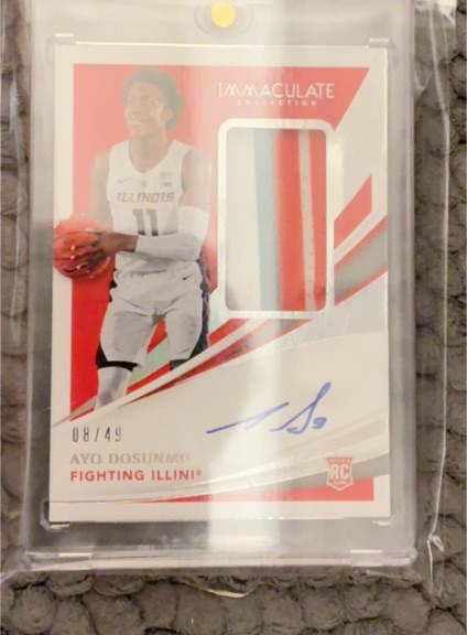 2021 Panini Immaculate Collection #08/49 Ayo Dosunmu — front