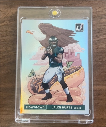 2020 Donruss Downtown #D-JH Jalen Hurts — front