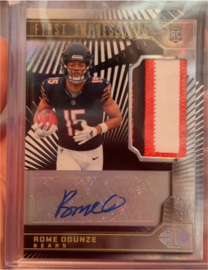 2024 Panini Illusions First Impressions RC #Rome Odunze — front
