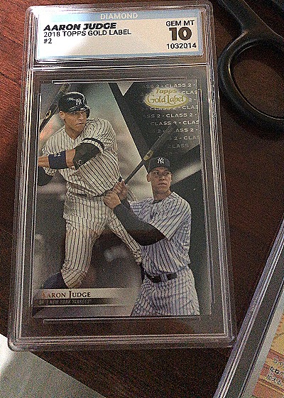 2018 Topps Gold Label #2 Aaron Judge — front