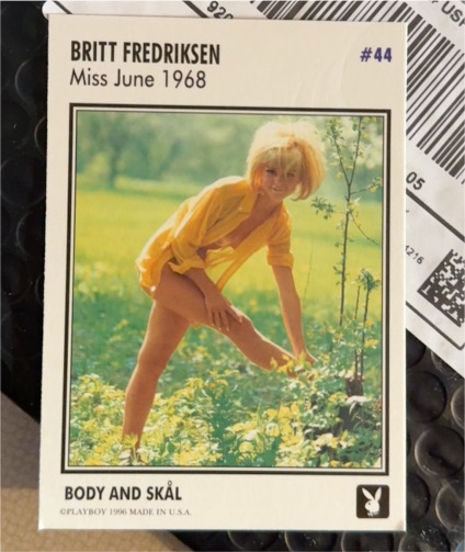 1996 Playboy #44 Britt Fredriksen Miss June 1968 — front