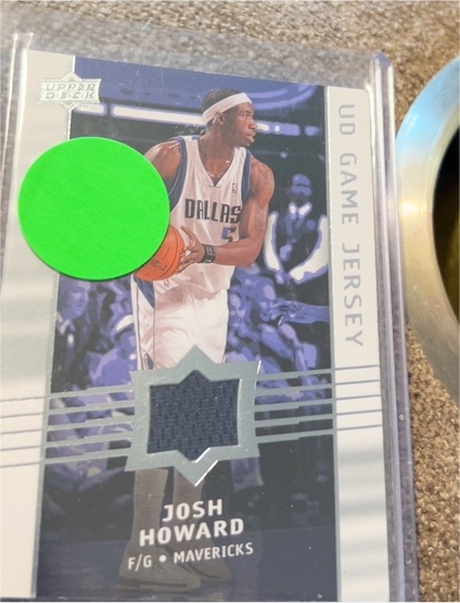 2008-09 Upper Deck UD Game Jersey #GA-JH Josh Howard — front