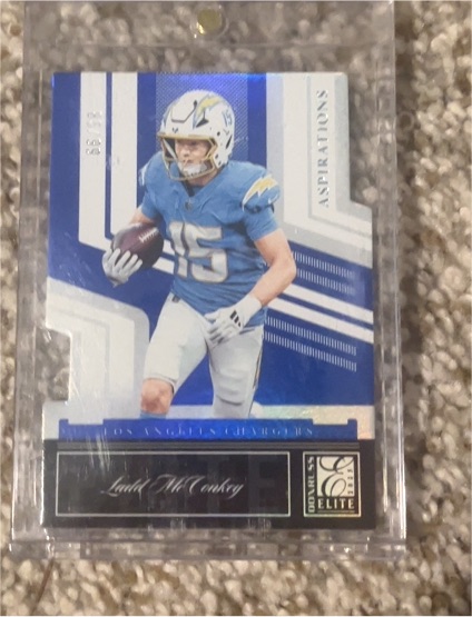 2025 Panini Donruss Elite Aspirations Die-Cut #65 Ladd McConkey — front