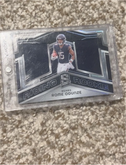 2024 Panini Spectra #RRM-ROE Rome Odunze Rising Rookie Dual Patch — front