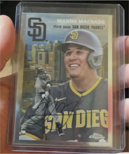 2023 Topps Chrome Platinum City Variation #54CV-90 Manny Machado — front