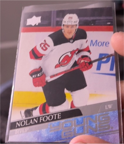 2020-21 Upper Deck Extended Series #729 Nolan Foote Young Guns Rookie — front