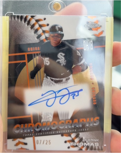 2025 Topps Chrome Chromographs #CHR-FT Frank Thomas — front
