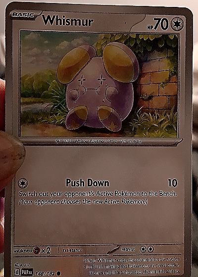2023 Pokémon SV04: Paradox Rift #148 Whismur — front