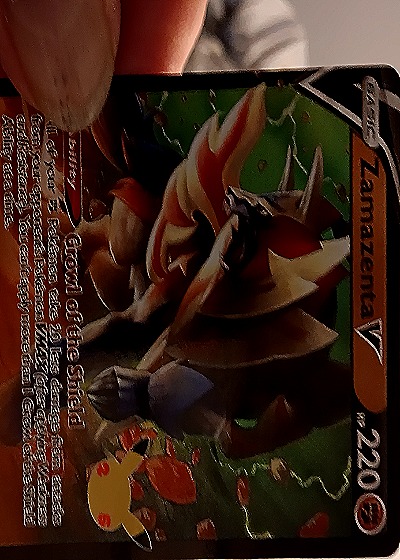 2020 Pokémon Sword & Shield #220 Zamazenta V — front