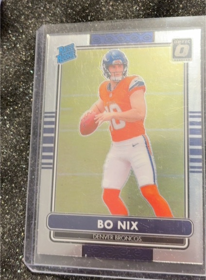 2024 Donruss Optic #6 Bo Nix Denver Broncos 2014 Retro Series Rated Rookie — front
