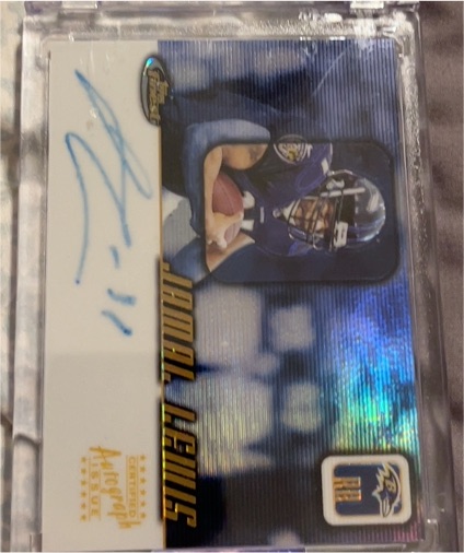 2001 Topps Finest #FA-JF Justin Forsett — front
