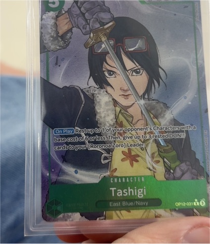 2023 One Piece Card Game OP12-031 Tashigi Alternate Art Legacy of the Master — front
