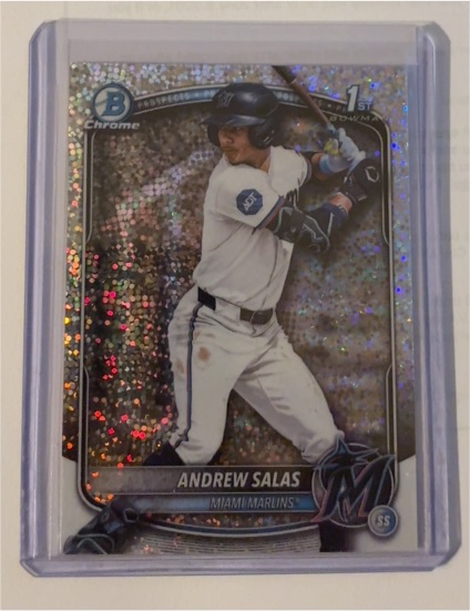 2025 Bowman Chrome #BCP-156 Andrew Salas — front