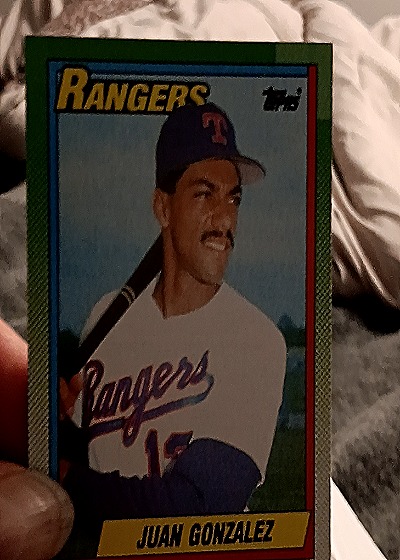 1990 Topps #331 Juan Gonzalez — front