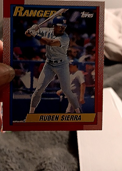 1990 Topps #185 Ruben Sierra — front
