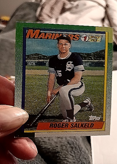 1990 Topps #44 Roger Salkeld — front