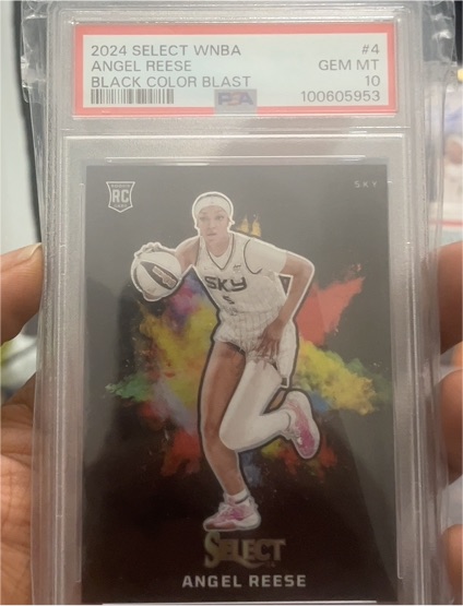 2024 Panini Select WNBA #4 Angel Reese Black Color Blast — front