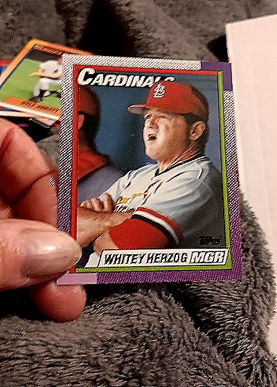 1990 Topps #261 Whitey Herzog — front