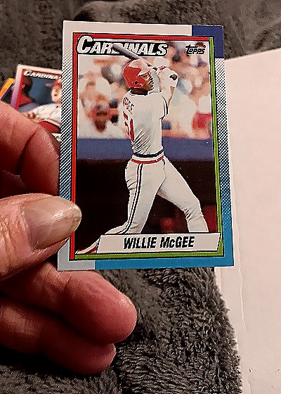 1990 Topps #529 Willie McGee — front