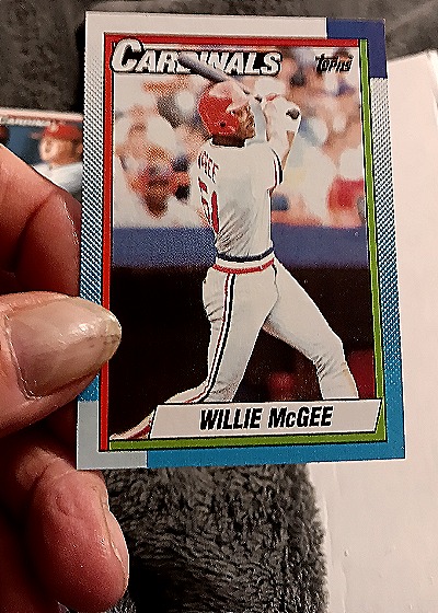 1990 Topps #285 Willie McGee — front