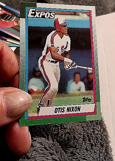 1990 Topps #252 Otis Nixon — front