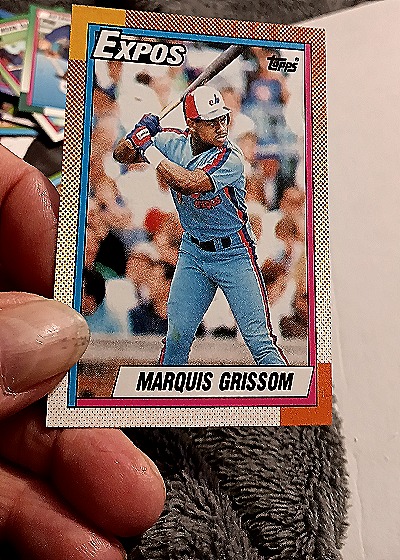 1990 Topps #714 Marquis Grissom — front