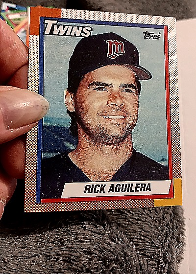 1990 Topps #711 Rick Aguilera — front