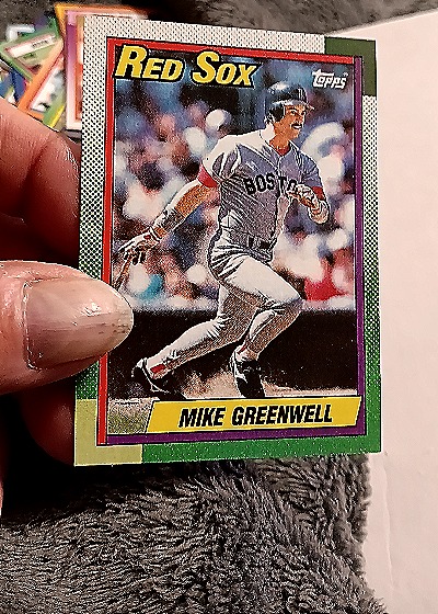 1990 Topps #70 Mike Greenwell — front