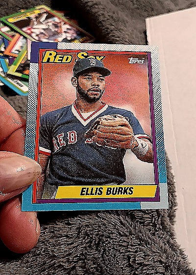 1990 Topps #155 Ellis Burks — front