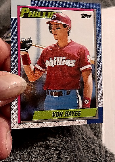 1990 Topps #710 Von Hayes — front