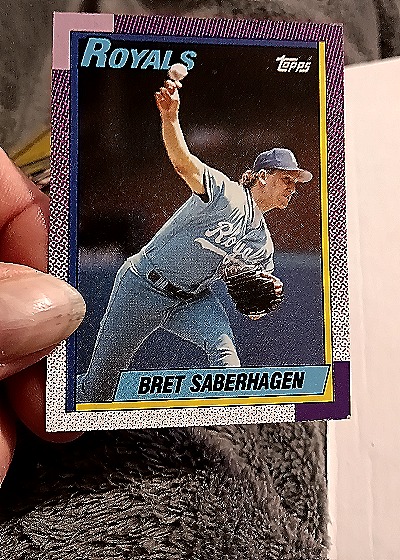 1990 Topps #350 Bret Saberhagen — front