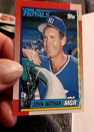 1990 Topps #789 John Wathan MGR — front