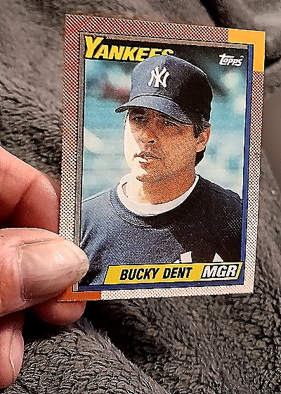 1990 Topps #519 Bucky Dent MGR New York Yankees — front